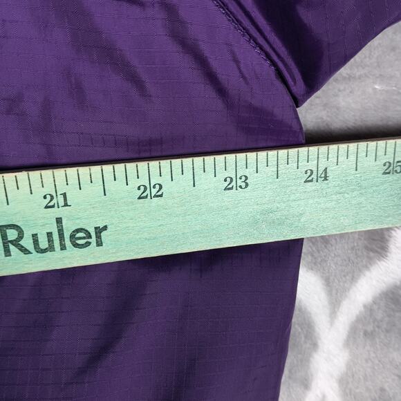 Eddie Bauer Ebtek Jacket Mens Small Purple Half Zip Insulated Windbreaker - Picture 6 of 8